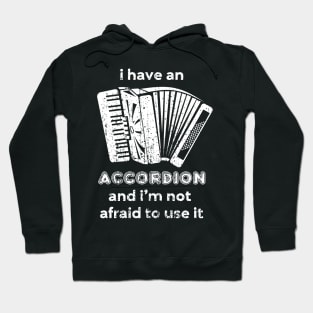 I have an accordion and I'm not afraid to use it Hoodie